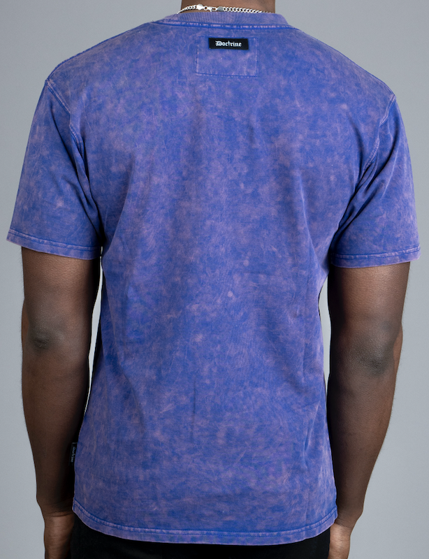 DOCTRINE STREETS IS TALKING T-SHIRT - DEEP COBALT - DB0070