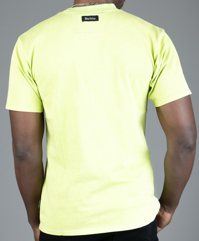 DOCTRINE STRIKE BACK T-SHIRT - BRIGHT LIME - DB0069