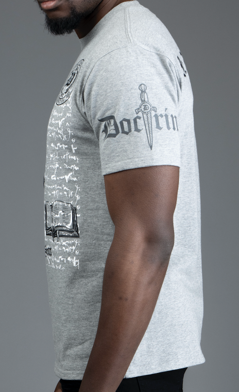 DOCTRINE CORE DAGGER LOGO T-SHIRT - HEATHER GRAY - DB0131