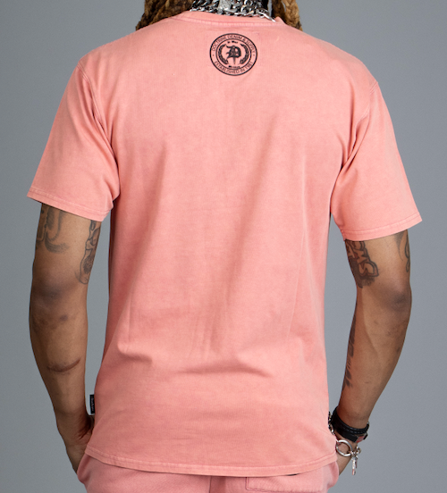DOCTRINE DAGGER WAVE T-SHIRT - ROSE RED - DB0084