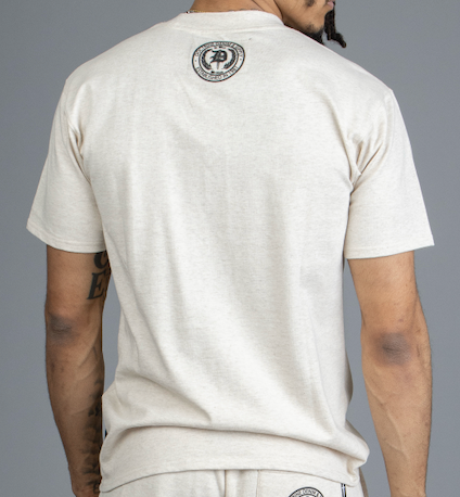 DOCTRINE DAGGER WAVE T-SHIRT - HEATHER OATMEAL - DB0084