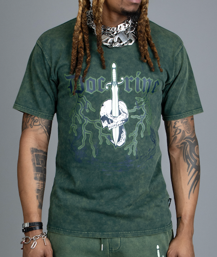 DOCTRINE DAGGER T-SHIRT - HUNTER GREEN - DB0068