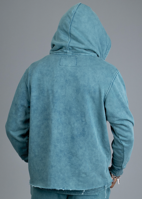 DOCTRINE COAT OF ARMS HOODIE - CRYSTAL TEAL - DB0064