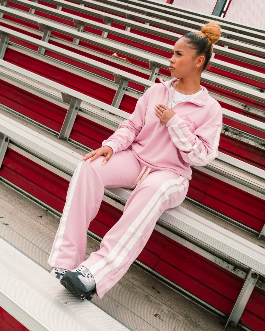 DOCTRINE DOUBLE STRIPE RACING JOGGER  - PINK - DBJ407