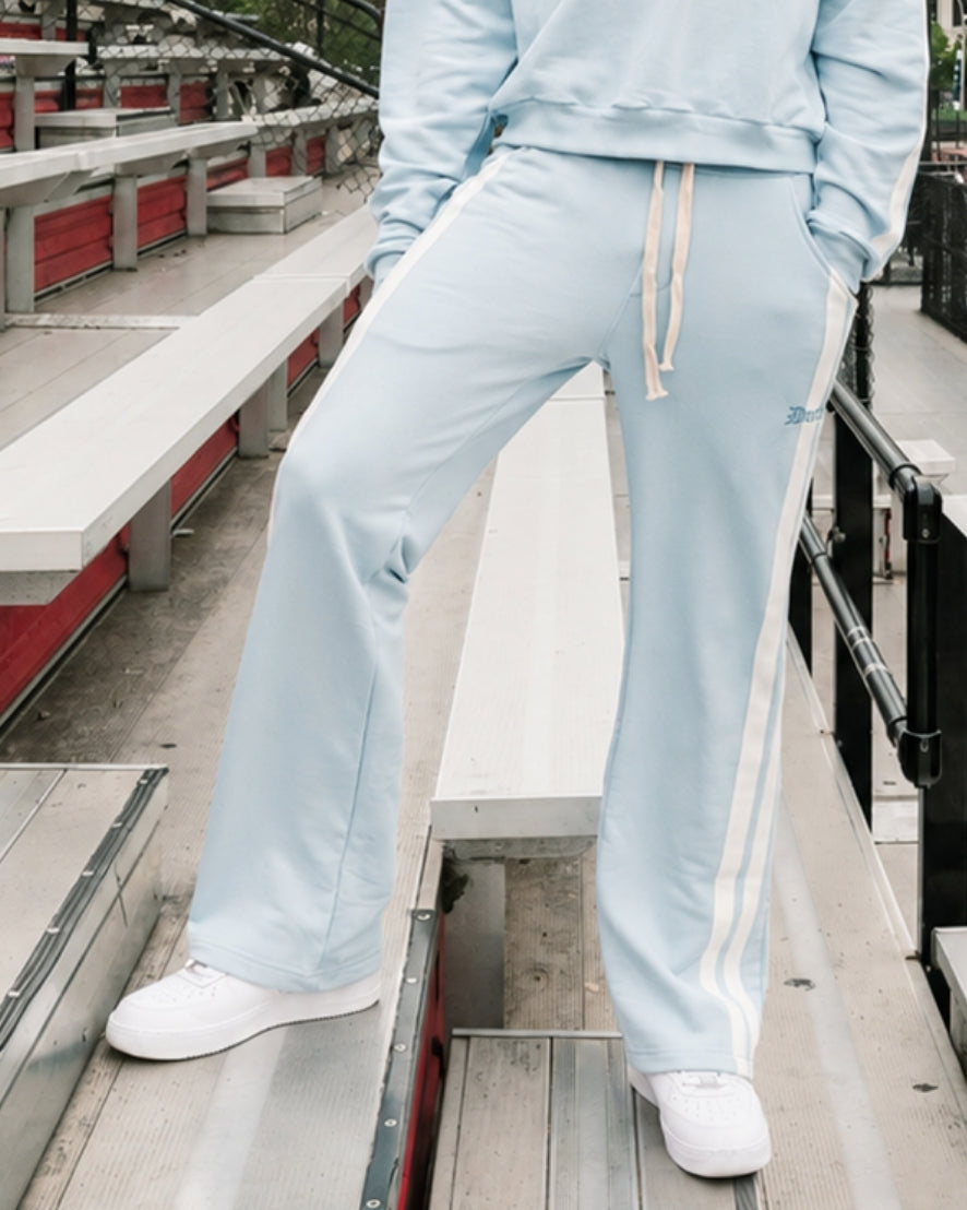 DOCTRINE DOUBLE STRIPE RACING JOGGER  - SKY BLUE - DBJ407